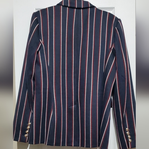 Tommy Hilfiger women's one-button striped blazer - Picture 2 of 2